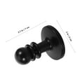 thumbnail image 2 of OUNONA 4Pcs Black Outdoor Tent Pole Caps Lightweight Protective Tent Pole Accessories, 2 of 8
