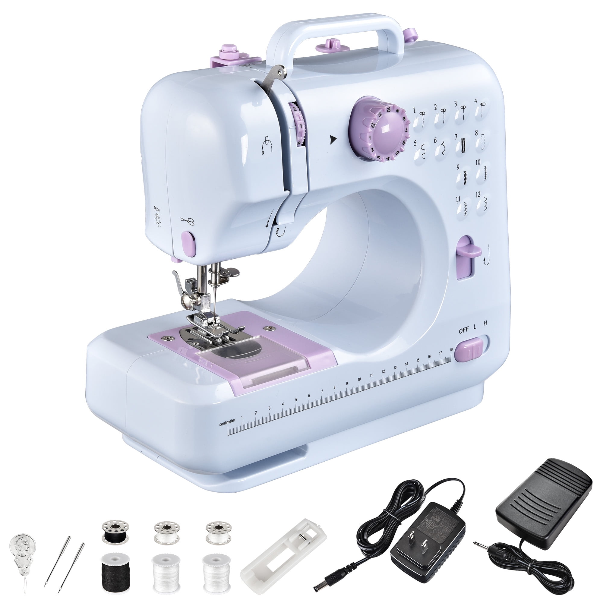 US Electric Desktop Sewing Machine 12 Stitches House Tailor 2 Speed Xmas Gift 