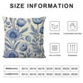 thumbnail image 5 of JEUXUS  Blue Floral Pillow Covers, Blue and White Throw Pillows, Chinoiserie Pillow Cover, Blue Throw Pillows for Couch,, 5 of 5