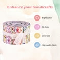 thumbnail image 2 of 36 Colors Jelly Roll Fabrics Roll Up Cotton Strips 2.5 Inch Sewing Quilting Printed Precut, 2 of 12