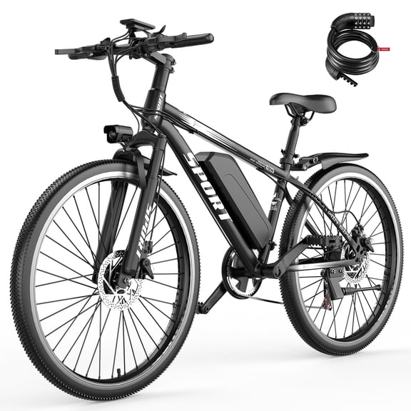 AZHAR Electric Bike for Adults, 26" Electric Mountain Bike, 750W Power Motor, Up to 20 MPH 45 Miles, Electric Bicycle with 48V 10AH Removable Battery, Class 2 UL 2849