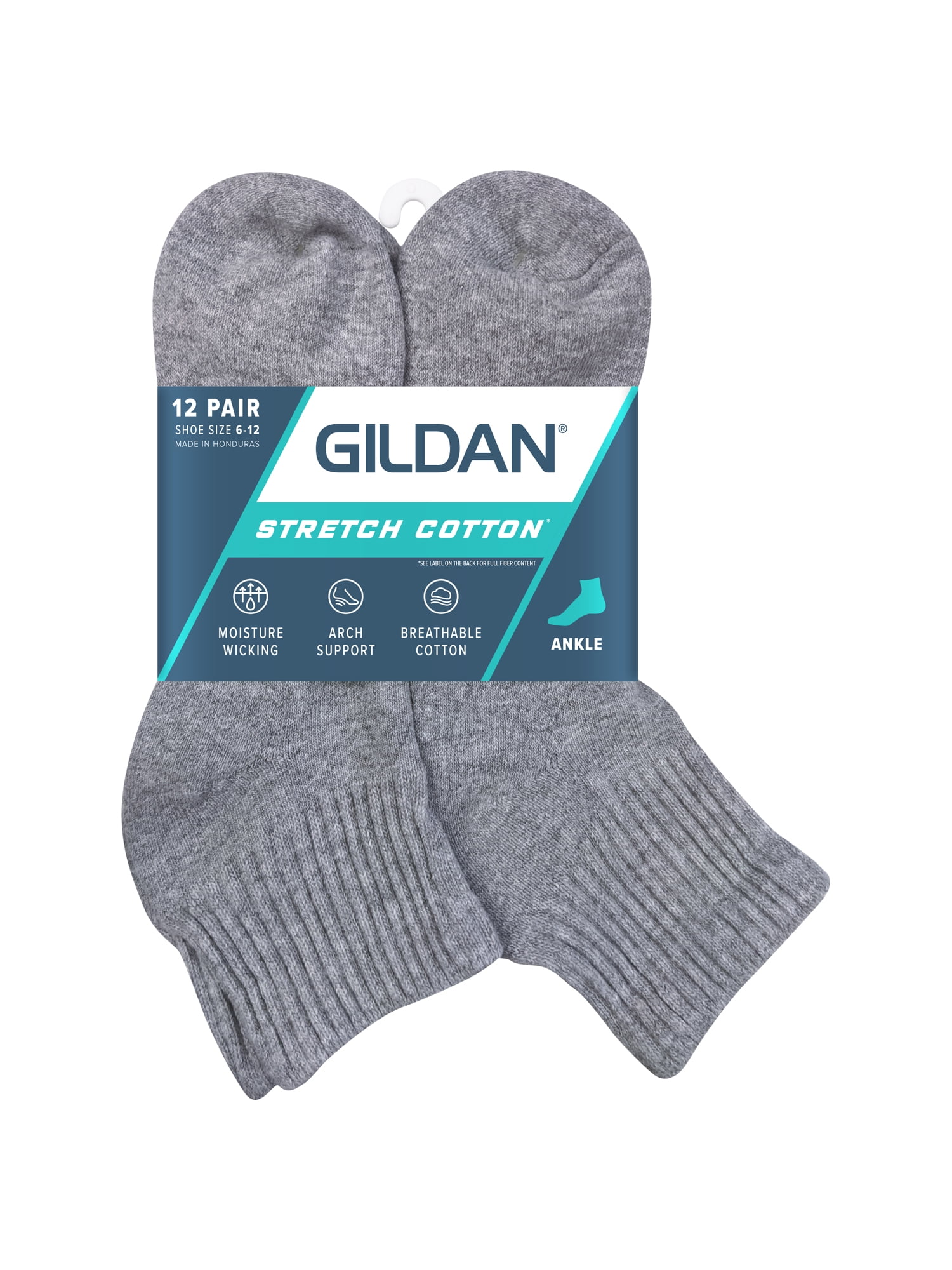 Gildan Strategic Cushion Calzini Uomo No Show Con Linguetta, Traspiranti - 4