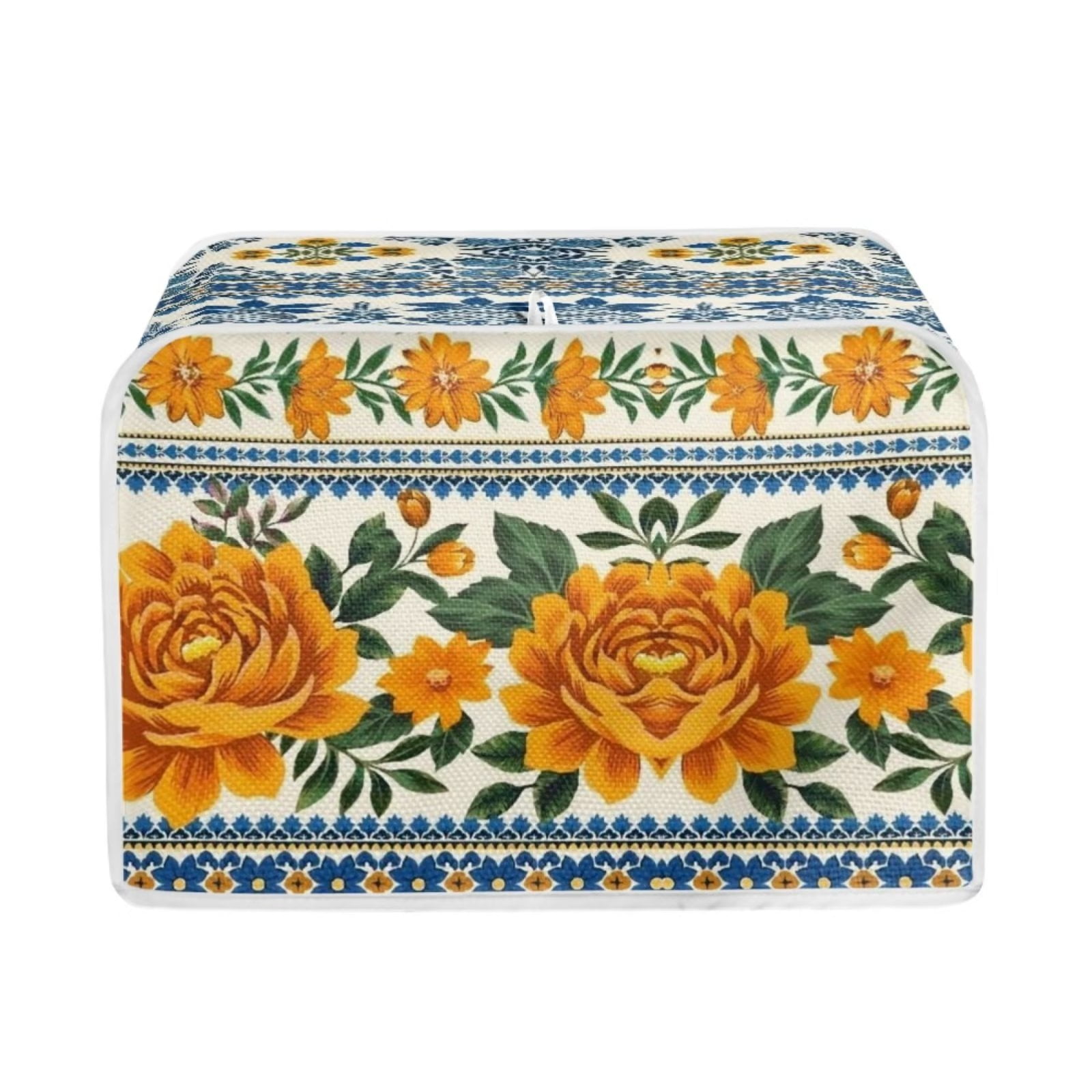 Pzuqiu Farmhouse Toaster Oven Cover Farmhouse Vintage Floral Toaster