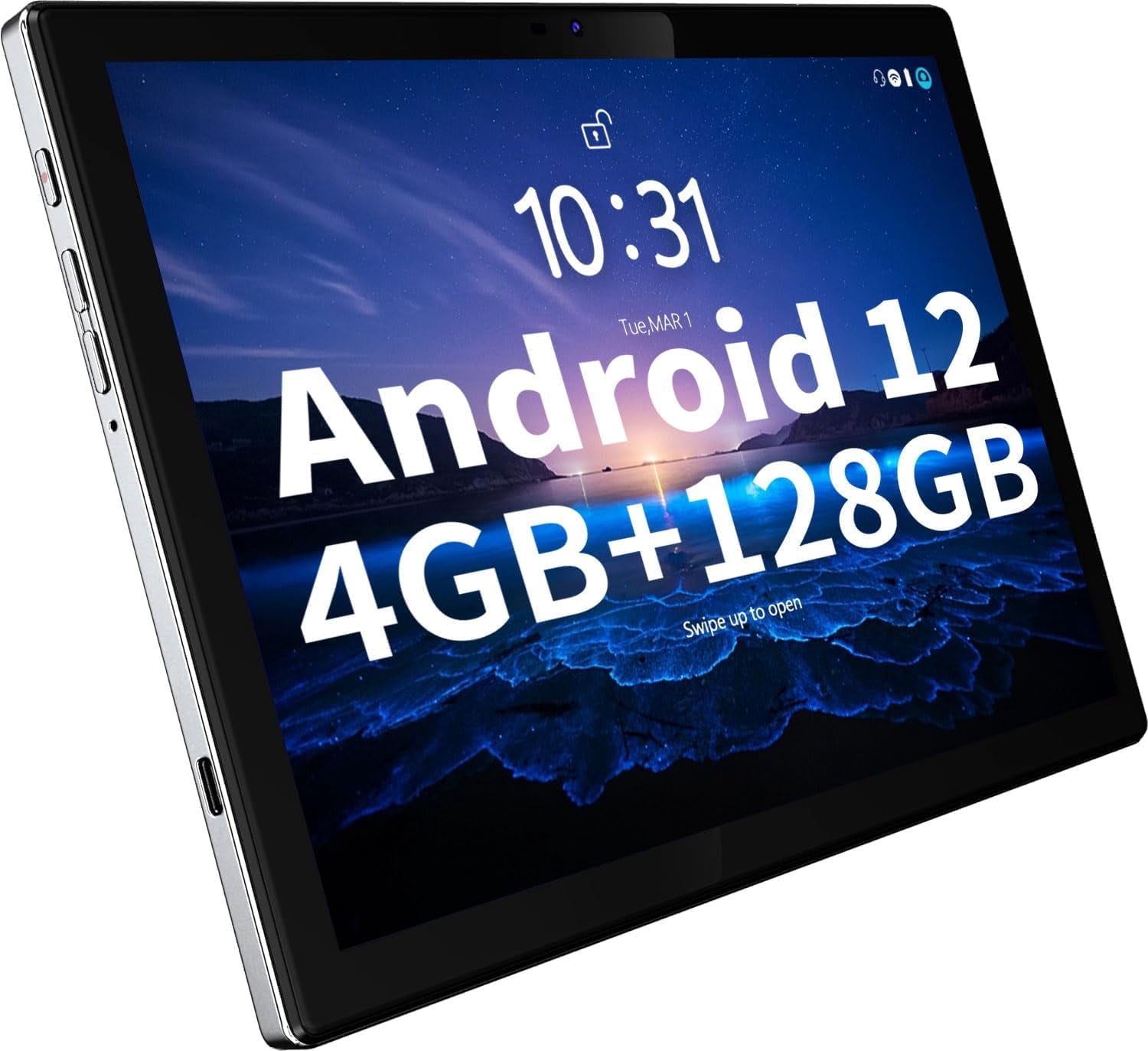 IWEGGO, Android 14 Tablet, 10.1 inch, 8GB RAM+64GB ROM+1TB