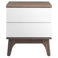 thumbnail image 4 of Mesita de noche Table Modway Envision con 2 cajones, color blanco nogal, 4 of 7