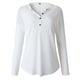 thumbnail image 5 of Blusa de manga larga con cuello en V abotonada informal de moda para mujer Pompotops  gfhjh5440, 5 of 5