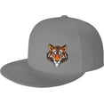 thumbnail image 1 of Tiger Face Flat Bill Hats Teens Cool Snapback Baseball Cap Unisex, 1 of 9