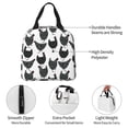 thumbnail image 3 of Yiaed Retro Rooster Print Insulated Lunch Bag Reusable Cute Tote Lunch Box, Leakproof Cooler Lunch Bags for Work Office Travel School Picnic, 3 of 5