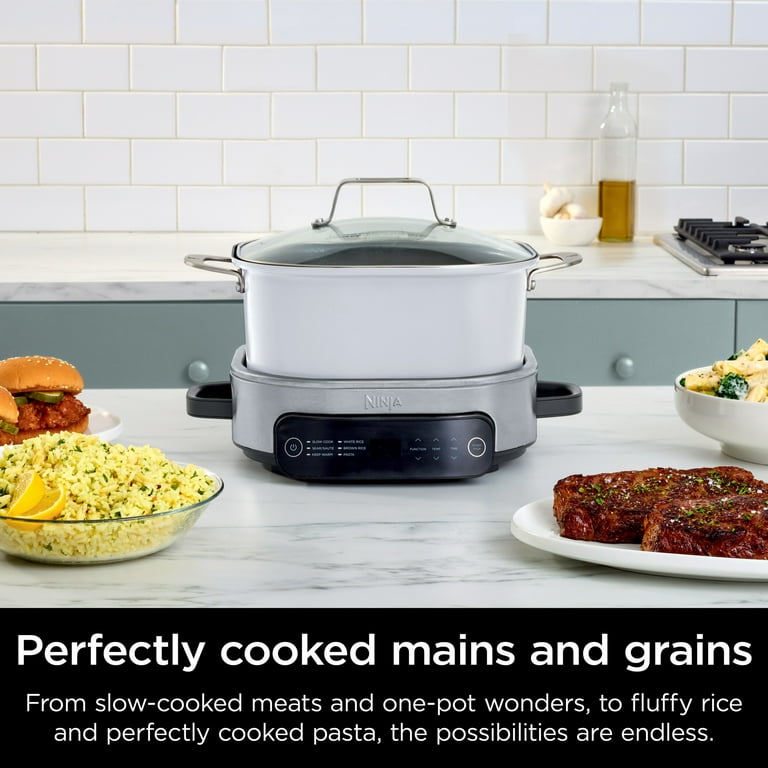 Ninja Foodi 6.5 qt Everyday PossibleCooker Stainless Steel White Multi Cooker Slow Cooker MC1100