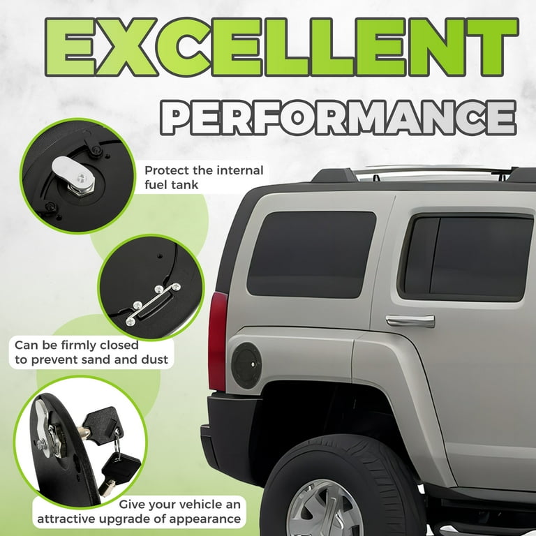 Kojem Locking Fuel Door for 2003-2010 Hummer H3 H3T Gas Cap Cover