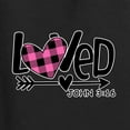 thumbnail image 6 of Wild Bobby Loved John 3:16 Inspirational/Christian Women Graphic Long Sleeve Tee, Black, Small, 6 of 6
