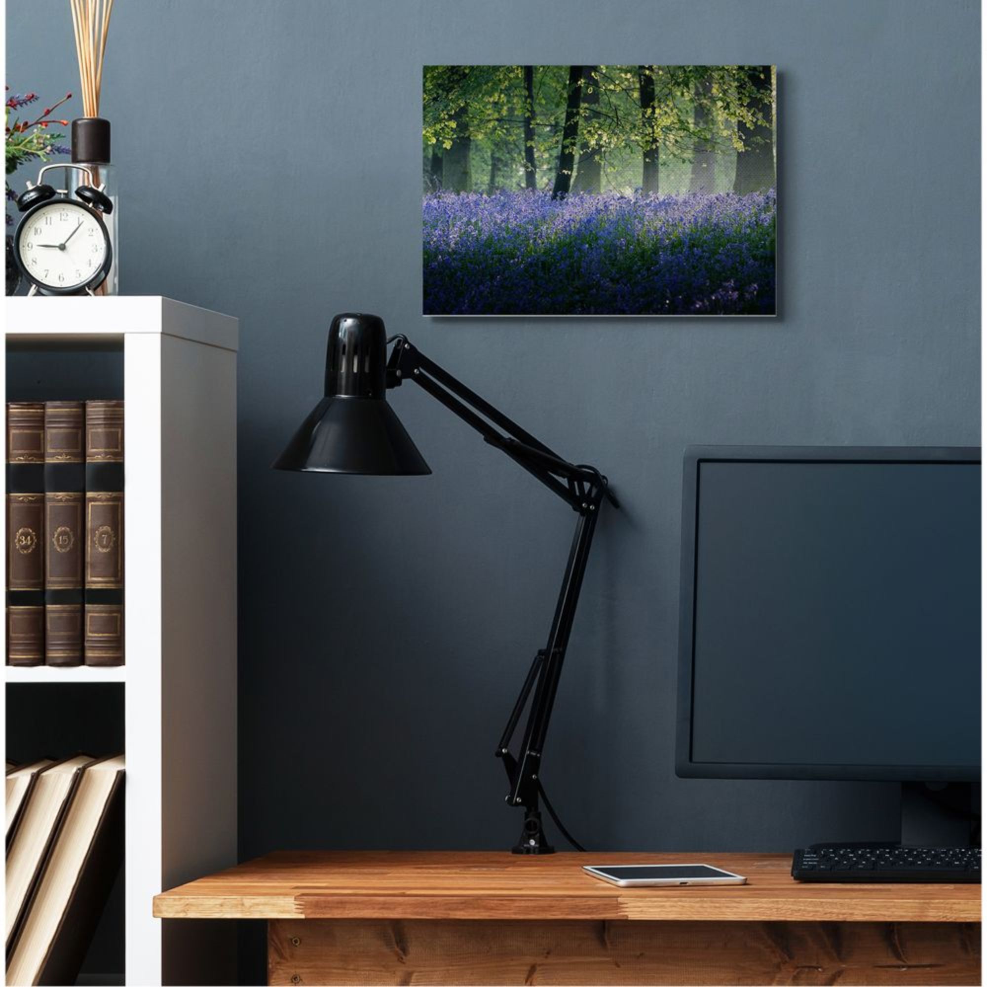Stupell Industries Floral Lavender Field Morning Tree Forest Light Design by Adelino Goncalves, 16" x 20"