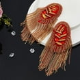 thumbnail image 5 of 1 Set 2Pcs Rhinestone Shoulder Tassel Shoulder Red and Golden Link Chain Epaulet Retro Shoulder Badge Punk Epaulette Shoulder Brooch Pin for Men and Women Cloth Uniform Accessories, 5 of 6