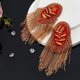 thumbnail image 5 of 2 piezas de hombreras con borla de diamantes de imitación, cadena de eslabones rojos y dorados, insignia de hombro retro, broche de hombro estilo punk para hombre y mujer, uniforme de tela, 5 of 6