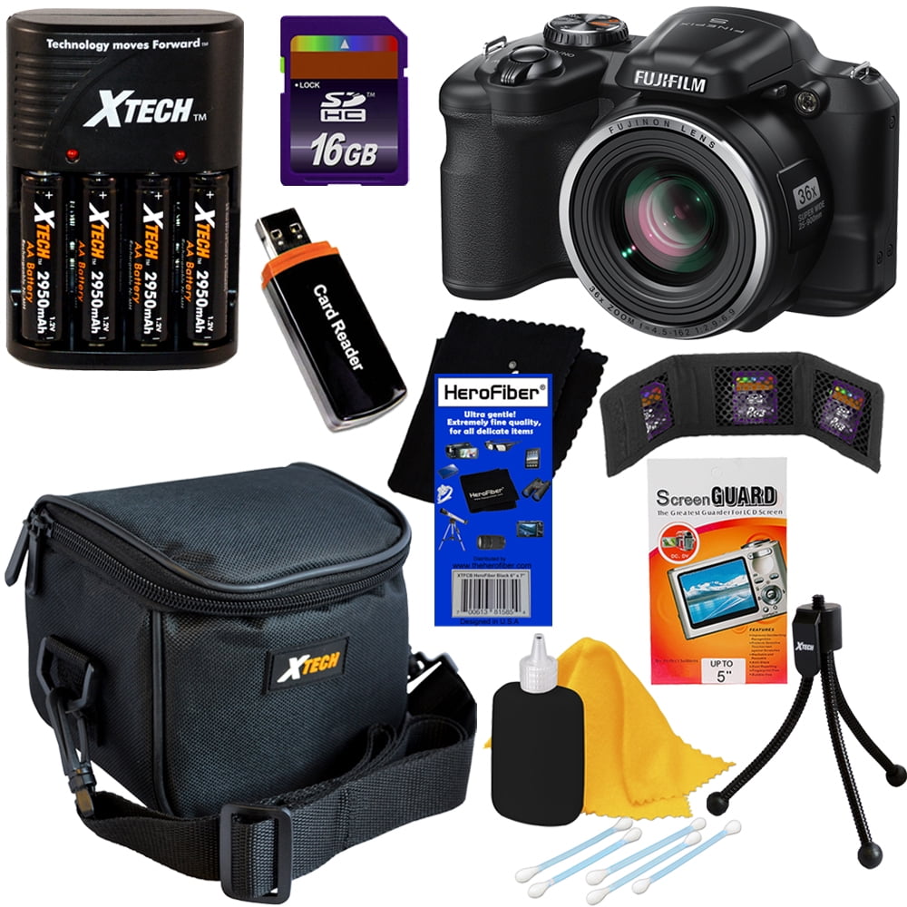 Fujifilm FinePix S8600 16 MP Digital Camera with 36x Optical Zoom, HD