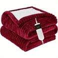 thumbnail image 6 of Electric Heated Throw Blanket - Soft Flannel Heating Bedspread with 10 Heat 8-Hour Auto Shut-Off, Overheat Protection Machine Washable All-Season Electric Blanket Plug-in Heating Pad (US Plug, 120V), 6 of 13
