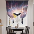 thumbnail image 3 of Universe Explosion Tie Up Curtains for Windows, Adjustable Balloon Window Shades, Modern Abstract Galaxy Universe Kitchen Window Treatments Adjustable Roll Up Curtain for Basement/Nursery 52"x45", 3 of 8