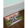 thumbnail image 2 of Charleston Bath Mat, South Carolina USA the Waterfront Park Pineapple Fountain Urban Landscape Photo, Plush Bathroom Decor Mat with Non Slip Backing, 29.5" X 17.5", Multicolor, by Ambesonne, 2 of 2