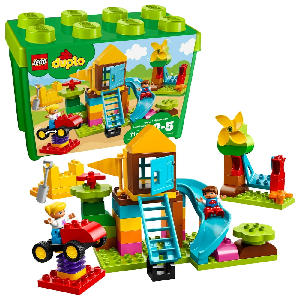 LEGO DUPLO My First Large Playground Brick Box 10864 - Walmart.com ...