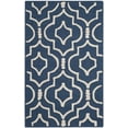 thumbnail image 2 of SAFAVIEH Cambridge Julian Geometric Wool Area Rug, Navy Blue/Ivory, 2'6" x 4', 2 of 8