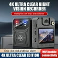 thumbnail image 2 of Mini Cámara Policial 4K Grabadora de Vídeo Digital Videocámara Cámara IR Visión Cámara Corporal Clip Trasero Deportivo con WIFi, 2 of 5