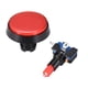 thumbnail image 2 of Botón de empuje para juegos de 60mm redondo, interruptor iluminado LED de 12V con microswitch para arcade, rojo, 2 piezas, 2 of 5