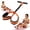 Orange 55LBS, variant on Upgraded Durable Pedal Resistance Band with Handle, Thickened Latex Tubes and Soft Foam Fabric Foot Pedal, Sit Up Exercise Equipment for Abdomen, Waist, Arm, Core/ABS, Leg, Physical Therapy