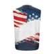 thumbnail image 2 of Camisas de Cuello para Hombres, Moda Casual Día de la Independencia Imprimir Turndown Bolsillos sin Mangas Tanque Deportivo, 2 of 5
