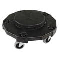 thumbnail image 2 of HUBERT® Trash Can Dolly for 20-50 Gallon Trash Cans Twist-On Style Black Plastic - 18 1/4"Dia x 6 1/2"H, 2 of 3