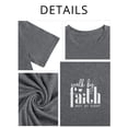 thumbnail image 4 of Anbech Christian Shirts Women Faith T Shirts Plus Size Graphic Shirts Oversized Short Sleeve Loose Tee, 4 of 7