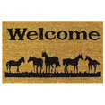 thumbnail image 1 of Home &amp; More 12029 Horses Welcome - Vinyl Back Mat - 18 X 30 Inches, 1 of 1