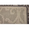 thumbnail image 5 of Unique Loom Botanical Collection Traditional Border Transitional Indoor and Outdoor Flatweave Area Rug, 2 Feet 2 Inch x 3 Feet, Gray/Dark Gray, 5 of 5
