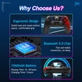 thumbnail image 5 of Wireless Game Controller for P5 Pro/Slim/PC, P5 Controller with 1500mAh Battery/Dual Vibration/6-Axis Gyro, 5 of 5