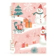 thumbnail image 7 of FORMRS 1-Subject Spiral Notebook 8" x 5" College Ruled 60 Refillable Sheet A5 Hard Cover, 2 Pack, Pink Christmas Snowman, 7 of 7