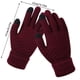 thumbnail image 5 of Qarigey Guantes tejidos de lana de Cachemira para mujer, guantes gruesos cálidos de invierno para pantalla táctil, mitones sólidos guantes y mitones Vino tinto Qarigey AP000827-08, 5 of 6