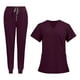 thumbnail image 4 of Uniformes de enfermería Scrub Set enfermera Top pantalones ropa de trabajo para tienda de mascotas cosmetología SG Yuyangstore Uniforme de enfermera, 4 of 8