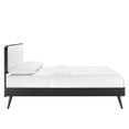 thumbnail image 6 of Modway Bridgette Full Wood Platform Bed With Splayed Legs, Black/White, 6 of 12