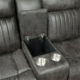 thumbnail image 6 of Bowery Hill 3-Piece Wood and Microfiber Reclining Sectional in Brownish Gray, 6 of 9