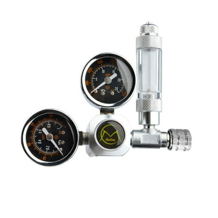 

wrea Reducer Valve CO2 Regulator Bubble Counter Stabilizer Handy Installation Rustproof Delicate Convenience Professional