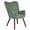 Green, variant on Homy Casa Beige Accent Chair, Upholstered Wingback Armchair with Wood Legs for Living Room
