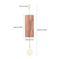 thumbnail image 3 of Carillón de viento Campanas de chakra Campanas de viento de bambú natural Acorde de meditación Campanilla de viento para jardín al aire libre Patio Decoración del hogar Meditación Zen Relajación Tomshoo carillón de viento, 3 of 6