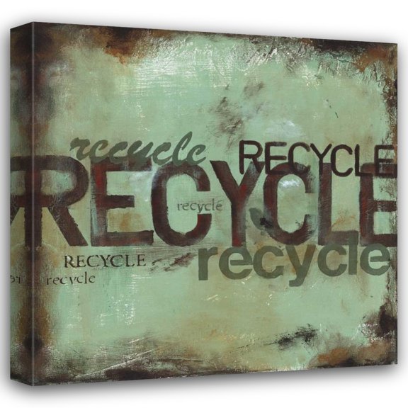 Wani Pasion 15x15 Gallery Wrapped Canvas Wall Art Titled - Recycle