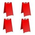 thumbnail image 2 of Plasticade Signe un Cadre Simple Panneau de Trottoir Pliant Portable, Rouge (4 Paquets), 2 of 2