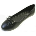 thumbnail image 5 of Shoes8teen Womens Ballerina Ballet Flats Shoes Leopard & Solids 8500 Black 8, 5 of 9