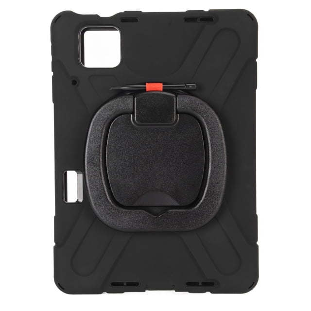 Tablet Protective Cover, 360 Degree Stand Precise Cutouts Rugged Tablet Case with Handle for Tablets Black