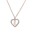 thumbnail image 3 of Collar de Mujer Corazón con Inciales LuckyLy, Modelo Adina rosa UNITALLA, 3 of 7
