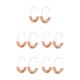thumbnail image 2 of Aretes de estilo simple Sonducket estampado de leopardo rosa amarillo 5piezas CBP234399, 2 of 6