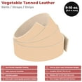 thumbnail image 2 of ELW Leather Blank Belt - 9-10 oz. 3.4-4mm Thickness - Size 6"x72" 15.24x182cm Cowhide Vegetable Tanned - Full Grain Strip, Strap - Ideal for DIY Belts - for Tooling, Crafting & Stamping, 2 of 9