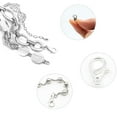 thumbnail image 2 of 100pcs Metal Alloy Snap Hook Chain Clip Hook For Bracelet Necklace Making (12mm), 2 of 5