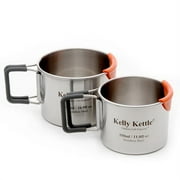 Kelly Kettle Camp Cups - Stainless (1 large/1small)